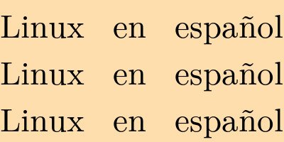 convert -size 400x200 -background NavajoWhite -gravity Center -font LMRoman9-Regular -interword-spacing 40 label:"Linux en español\nLinux en español\nLinux en español" size_gravity_font_LMRoman9-Regular_interword_spacing.jpg