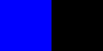 convert -size 200x200 xc:blue xc:black +append fila_inferior.jpg
